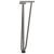 Nogi do stołu Hairpin, 4 szt., naturalna stal, 42 cm, lita stal