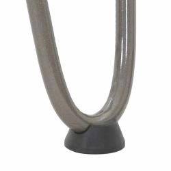 Nogi do stołu Hairpin, 4 szt., naturalna stal, 20 cm, lita stal