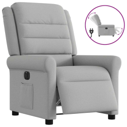 Elektryczny fotel rozkładany Cloud Grey Fabric