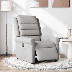 Elektryczny fotel rozkładany Cloud Grey Fabric