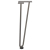 Nogi do stołu Hairpin, 4 szt., naturalna stal, 42 cm, lita stal