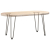 Nogi do stołu Hairpin, 4 szt., naturalna stal, 42 cm, lita stal