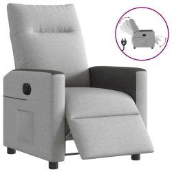 Elektryczny fotel rozkładany Cloud Grey Fabric
