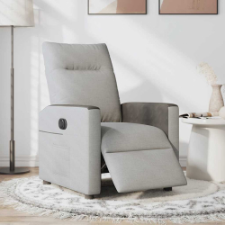 Elektryczny fotel rozkładany Cloud Grey Fabric
