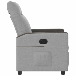 Elektryczny fotel rozkładany Cloud Grey Fabric