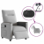 Elektryczny fotel rozkładany Cloud Grey Fabric