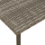 Stolik kawowy ogrodowy prostokątny szary 60x40x37 cm polirattan