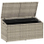 Skrzynia ogrodowa jasnoszara 110x50x58 cm polirattan
