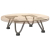 Nogi do stołu Hairpin, 4 szt., naturalna stal, 10 cm, lita stal