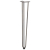 Nogi do stołu Hairpin, 4 szt., naturalna stal, 72 cm, lita stal