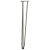 Nogi do stołu Hairpin, 4 szt., naturalna stal, 72 cm, lita stal
