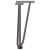 Nogi do stołu Hairpin, 4 szt., naturalna stal, 30 cm, lita stal