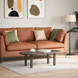 Nogi do stolika kawowego, 4 szt., naturalna stal, 30-32cm, stal
