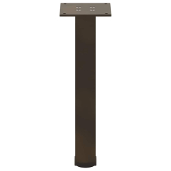 Nogi do stolika kawowego, 4 szt., naturalna stal, 30-32cm, stal
