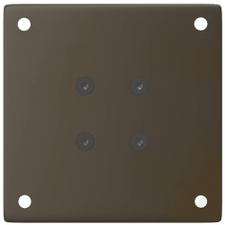 Nogi do stolika kawowego, 4 szt., naturalna stal, 30-32cm, stal