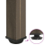 Nogi do stolika kawowego, 4 szt., naturalna stal, 30-32cm, stal