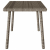 Stolik kawowy ogrodowy prostokątny szary 80x40x37 cm polirattan