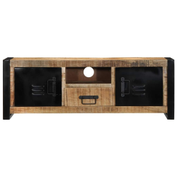 Szafka RTV 100x30x35 cm lite drewno surowe mango