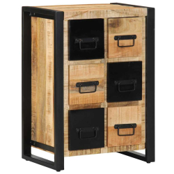 Komoda 50x35x70 cm Drewno lite surowe Mango