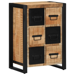 Komoda 50x35x70 cm Drewno lite surowe Mango