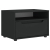 Szafka pod TV "VISNES" Czarna 60x40x38 cm Drewno klejone