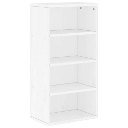 Szafka boczna "ODDA" Biała 40x24x79 cm Drewno lite Sosna