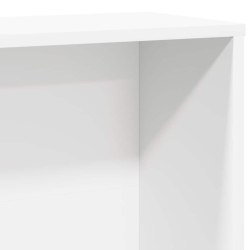 Regał na książki, biała, 60x24x120 cm