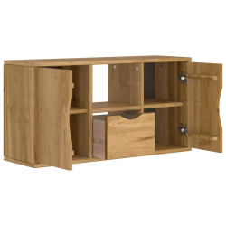 Szafka RTV z szufladą „ODDA” 79x24x40,5 cm Drewno lite sosnowe