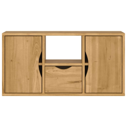 Szafka RTV z szufladą „ODDA” 79x24x40,5 cm Drewno lite sosnowe