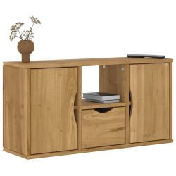 Szafka RTV z szufladą „ODDA” 79x24x40,5 cm Drewno lite sosnowe