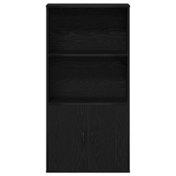 Regał na książki, czarna dąb 60x24x120 cm