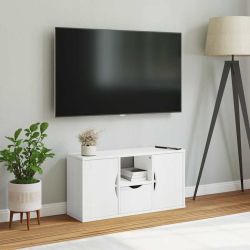 Szafka RTV z szufladą „ODDA” Biała 79x24x40,5 cm