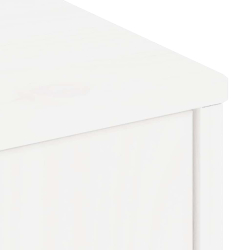 Szafka RTV „ODDA” Biała 79x24x40,5 cm Drewno lite Sosna