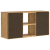 Szafka RTV „ODDA” 79x24x40,5 cm Drewno lite sosnowe