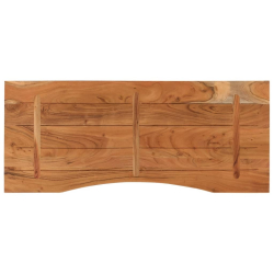 Blat biurka, 140x60x2,5 cm, prostokątny, lite drewno akacjowe