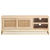 Szafka pod TV, 110x30x40 cm, lite drewno mango i żelazo