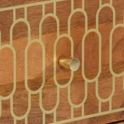 Szafka, 40x33x75 cm, lite drewno mango