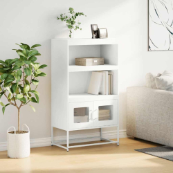 Komoda biała 68x39x123 cm stal