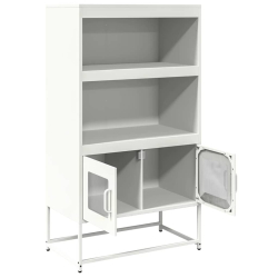 Komoda biała 68x39x123 cm stal