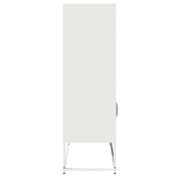 Komoda biała 68x39x123 cm stal