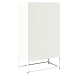 Komoda biała 68x39x123 cm stal