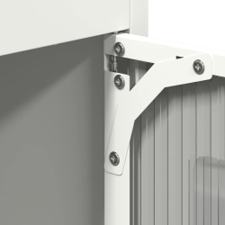 Komoda biała 68x39x123 cm stal