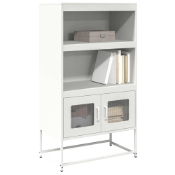 Komoda biała 68x39x123 cm stal