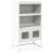 Komoda biała 68x39x123 cm stal