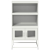 Komoda biała 68x39x123 cm stal