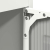 Komoda biała 68x39x123 cm stal