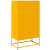 Komoda wysoka Musztardowo-żółta 68x39x123 cm Stal