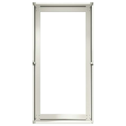 Donica, biała, 40x80x40 cm, stal walcowana na zimno