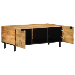 Stolik kawowy Brązowy 100x54x40 cm Drewno lite Mango
