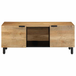Stolik kawowy Brązowy 100x54x40 cm Drewno lite Mango